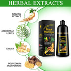 3-in-1 Herbal Black Hair Dye Shampoo - Instant Natural Black in 5 Minutes