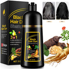 3-in-1 Herbal Black Hair Dye Shampoo - Instant Natural Black in 5 Minutes